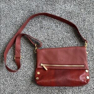 Excellent Condition Hammitt Burgundy Leather Crossbody Bag with Adjustable Strap